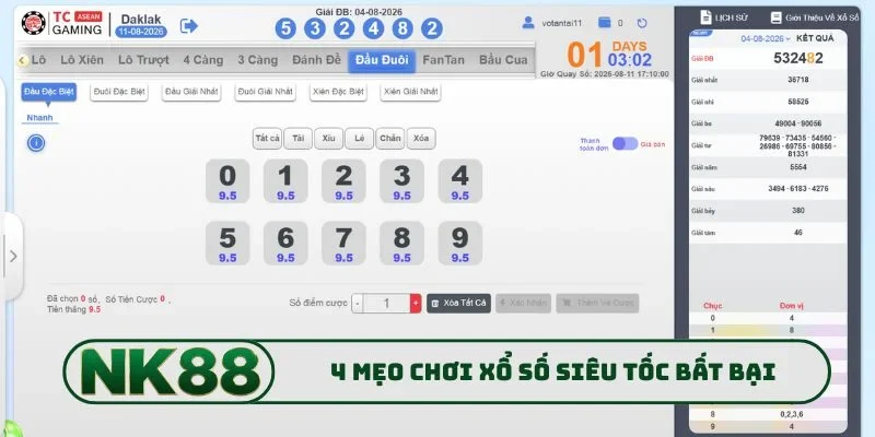 Xổ Số Siêu Tốc - Chinh Phục Thử Thách Nhận Quà Khổng Lồ 3 4 mẹo chơi xổ số siêu tốc bất bại