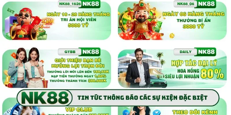 Tin Tức 2 Tin tức thông báo các sự kiện đặc biệt